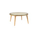 Salontafel Haru Rond Glass Beige 70x70 cm-Salontafels-Creating Home