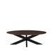 Salontafel James Espresso Mangohout 130 cm Ovaal 130x70x43 cm-Salontafels-LABEL51
