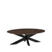 Salontafel James Espresso Mangohout 130 cm Ovaal 130x70x43 cm-Salontafels-LABEL51