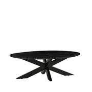 Salontafel James Zwart Mangohout 130 cm Ovaal 130x70x43 cm-Salontafels-LABEL51
