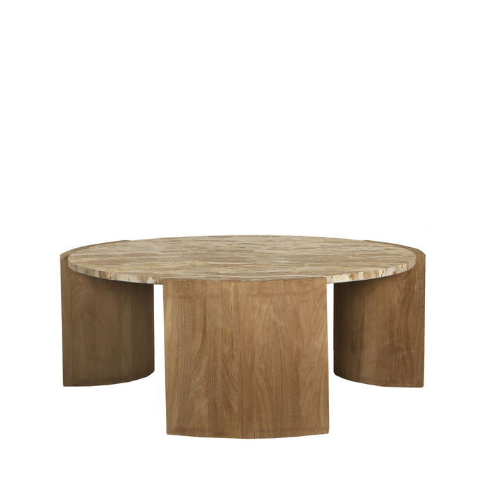 Salontafel Javina Marmer Beige 734040-Salontafels-PTMD