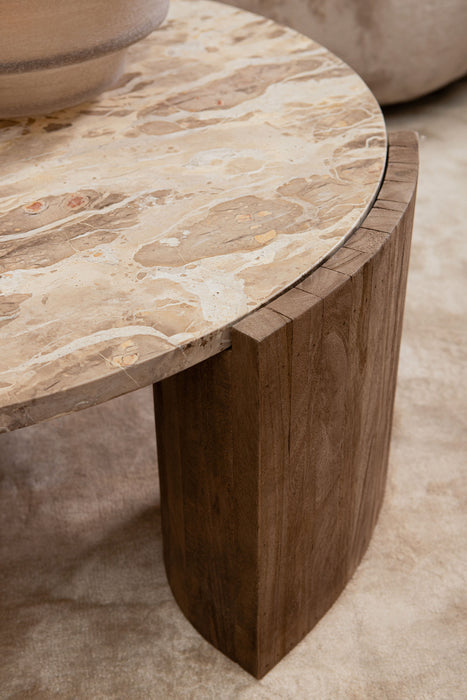 Salontafel Javina Marmer Beige 734040-Salontafels-PTMD