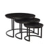 Salontafel Jerrel Kala Mangohout Zwart 74 cm 74x74x42 cm-Salontafels-Livingfurn