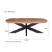 Salontafel Jesper Mangohout Naturel hout 120x75 cm-Salontafels-Livingfurn