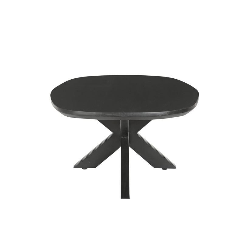 Salontafel Jesper Mangohout Zwart 120x75 cm-Salontafels-Livingfurn