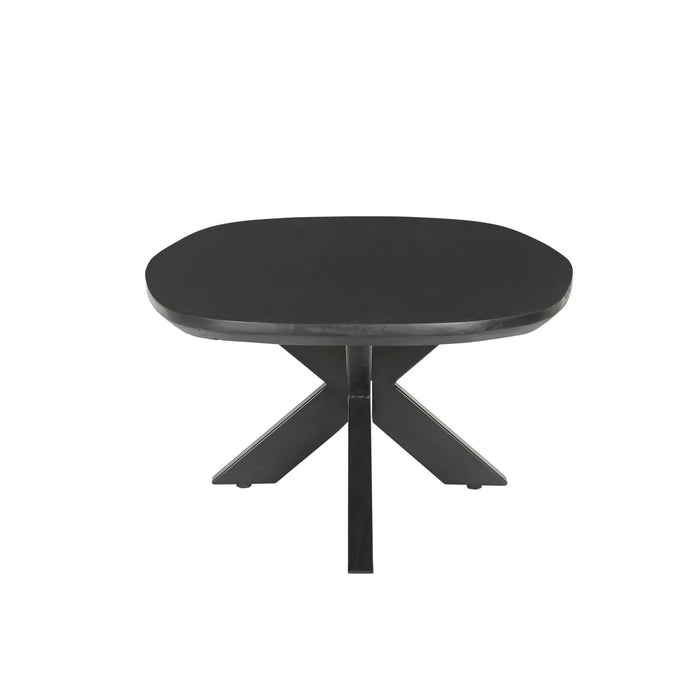 Salontafel Jesper Mangohout Zwart 120x75 cm-Salontafels-Livingfurn