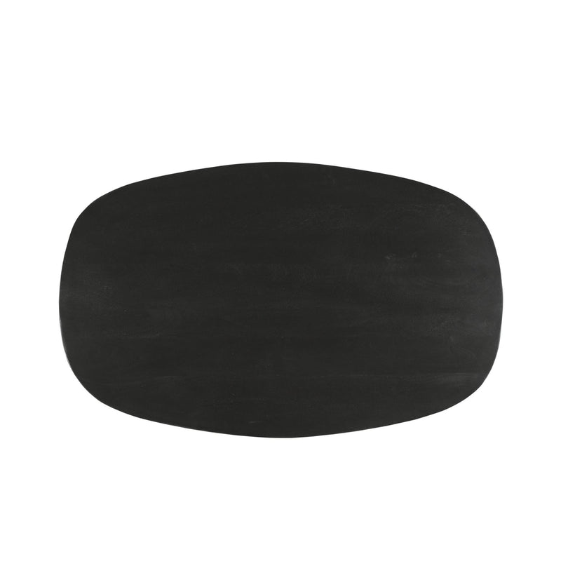 Salontafel Jesper Mangohout Zwart 120x75 cm-Salontafels-Livingfurn