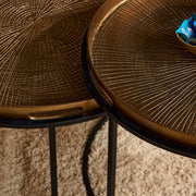 Salontafel Julie Koper Aluminium 79 cm 79x79x38 cm-Salontafels-Starfurn
