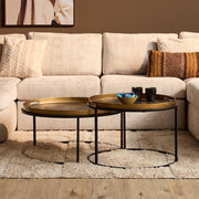 Salontafel Julie Koper Aluminium 79 cm 79x79x38 cm-Salontafels-Starfurn