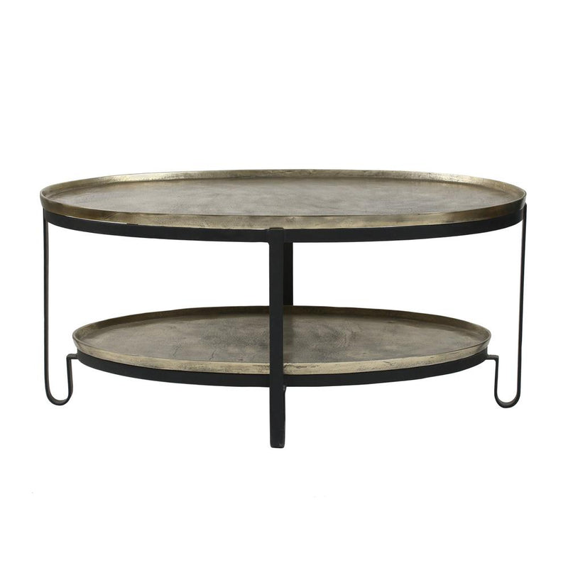 Salontafel Kae Zwart 58x96 cm-Salontafels-PTMD