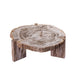 Salontafel Kayo Versteend Hout Beige Laag-Salontafels-PTMD