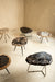 Salontafel Khine Versteend Hout Geel 60x50 cm-Salontafels-PTMD
