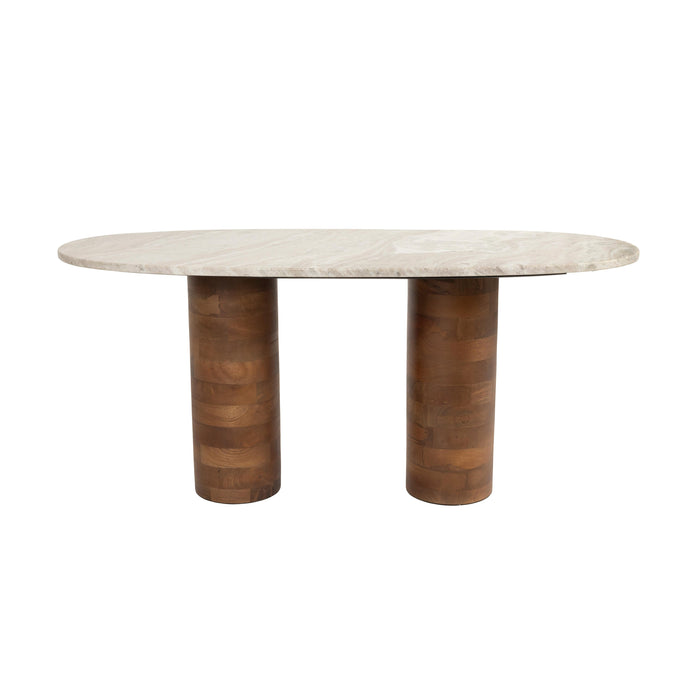 Salontafel Kouk Marble Bruin 100x40 cm-Salontafels-Creating Home