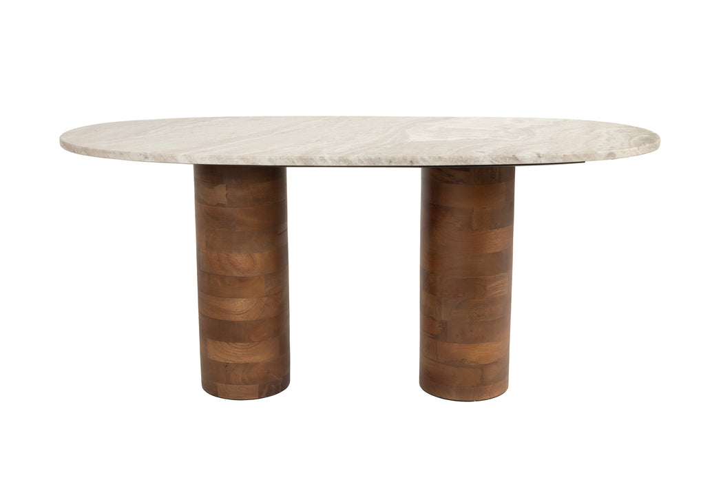 Salontafel Kouk Marble Bruin 100x40 cm-Salontafels-Creating Home