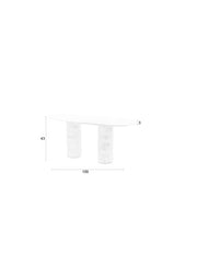 Salontafel Kouk Marble Bruin 100x40 cm-Salontafels-Creating Home