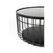 Salontafel Lance M Glass Zwart Ø60x31 cm-Salontafels-Creating Home