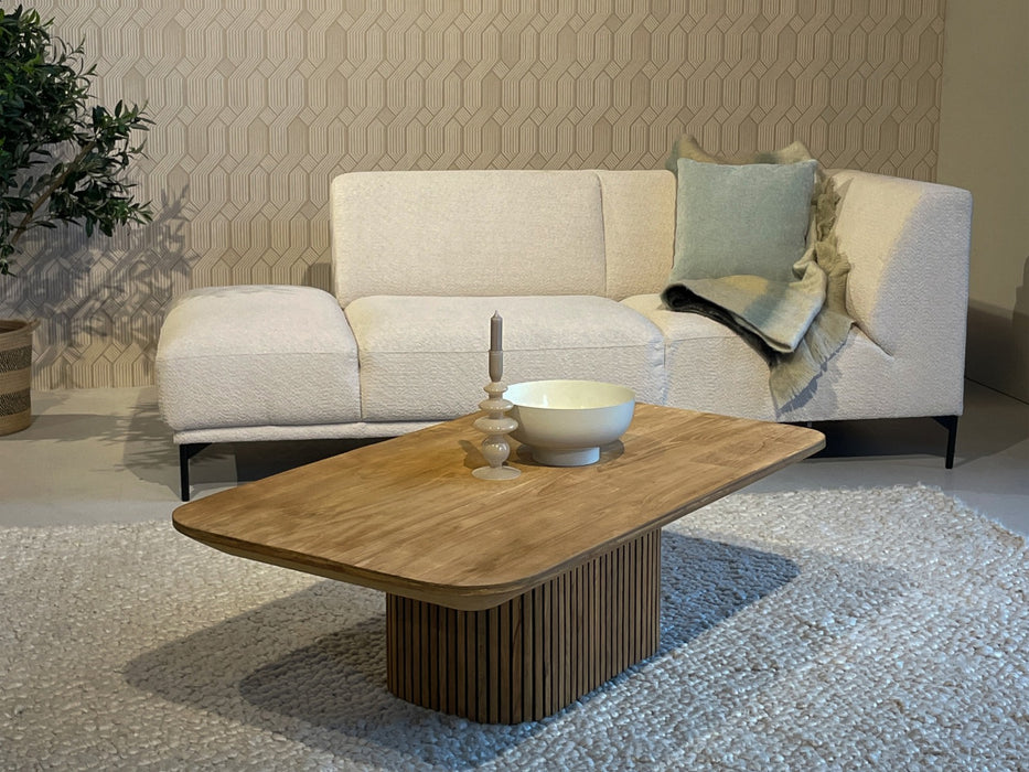 Salontafel Lausanne Teakhout Naturel hout 120x70 cm-Salontafels-Livingfurn