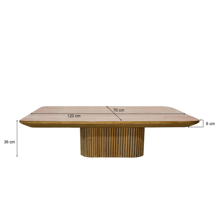 Salontafel Lausanne Teakhout Naturel hout 120x70 cm-Salontafels-Livingfurn
