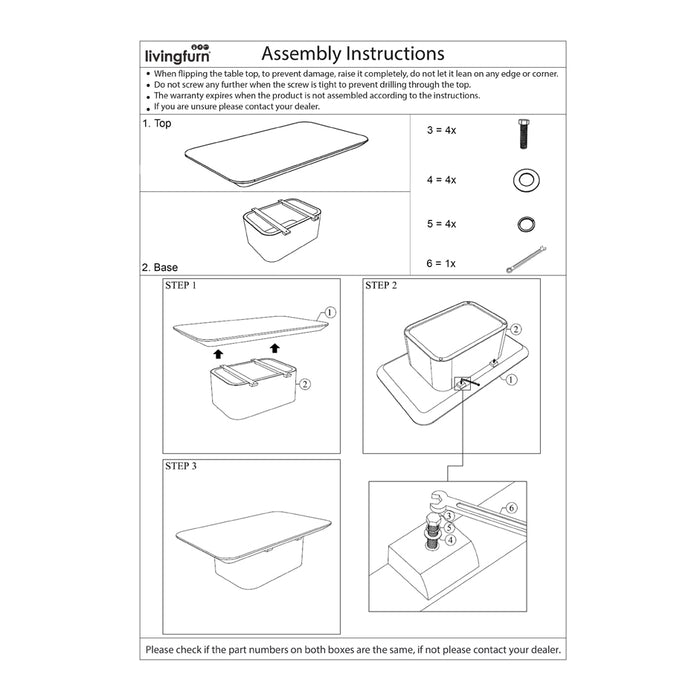Salontafel Lausanne Teakhout Naturel hout 120x70 cm-Salontafels-Livingfurn