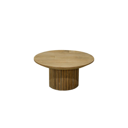 Salontafel Lausanne Teakhout Naturel hout 80 cm 80x80x38 cm-Salontafels-Livingfurn