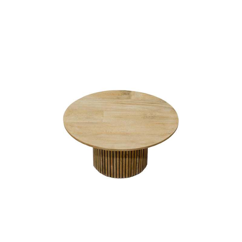 Salontafel Lausanne Teakhout Naturel hout 80 cm 80x80x38 cm-Salontafels-Livingfurn