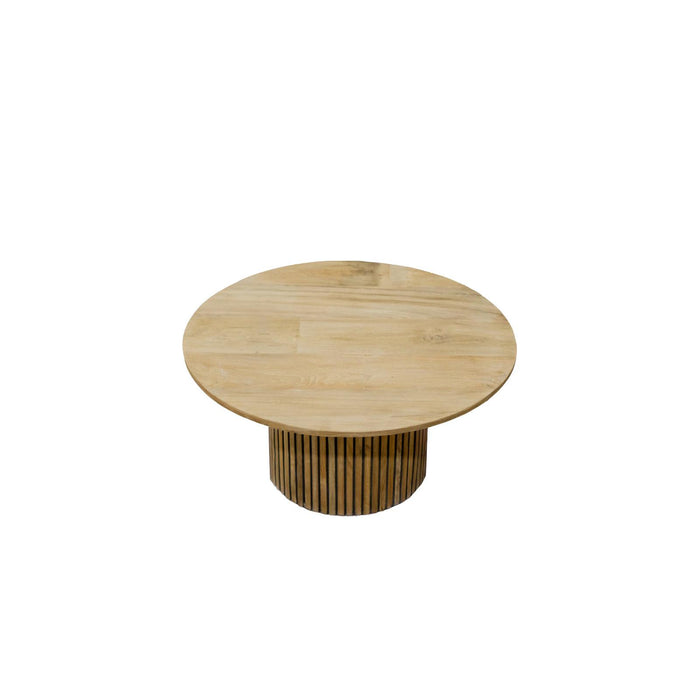 Salontafel Lausanne Teakhout Naturel hout 80 cm 80x80x38 cm-Salontafels-Livingfurn