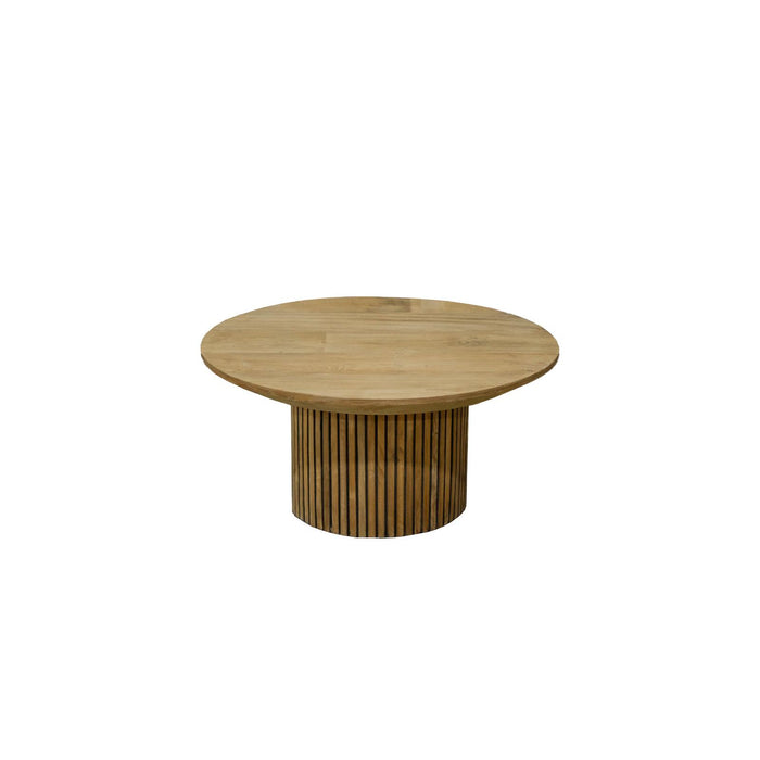 Salontafel Lausanne Teakhout Naturel hout 80 cm-Salontafels-Livingfurn