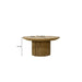Salontafel Lausanne Teakhout Naturel hout 80 cm-Salontafels-Livingfurn