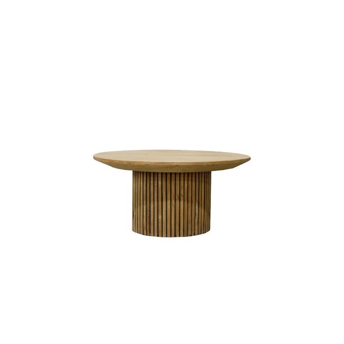 Salontafel Lausanne Teakhout Naturel hout 80 cm-Salontafels-Livingfurn