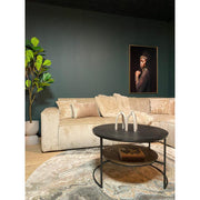 Salontafel Lecia Zwart Goud 80x80x50 cm-Salontafels-Starfurn