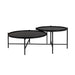 Salontafel Li Glass Zwart 122x82 cm-Salontafels-Creating Home
