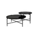 Salontafel Li Glass Zwart 122x82 cm-Salontafels-Creating Home
