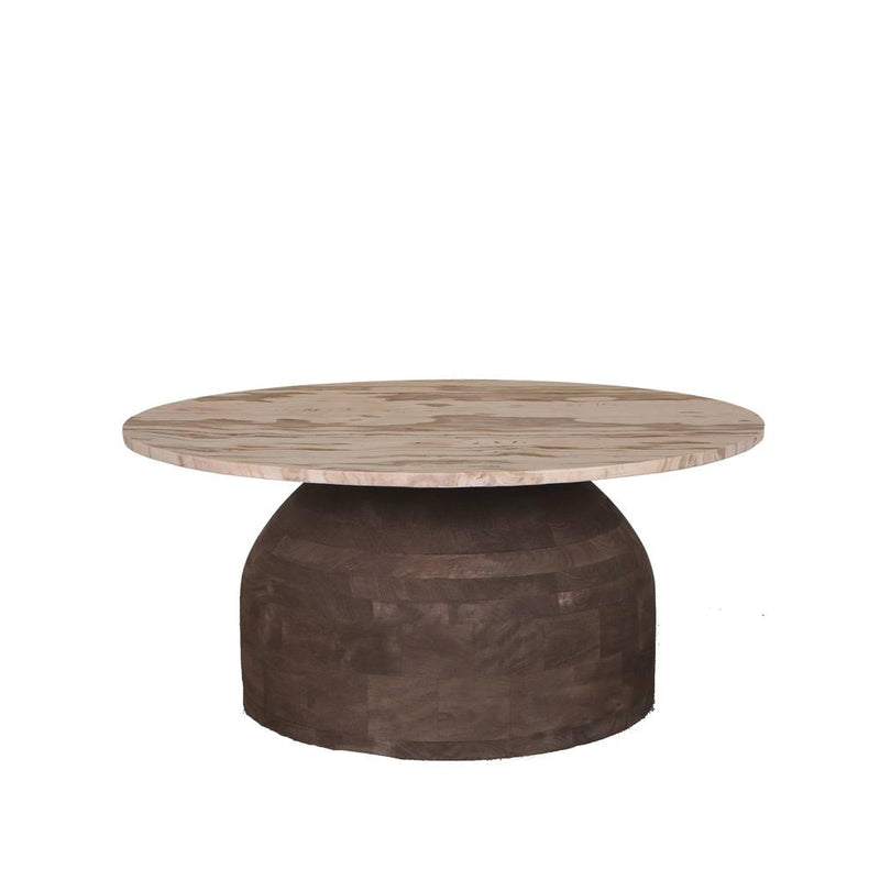 Salontafel Liora Mangohout Bruin 90 cm-Salontafels-PTMD