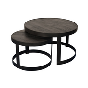 Salontafel Lola Zwart Staal 70 cm 70x70x45 cm-Salontafels-Starfurn