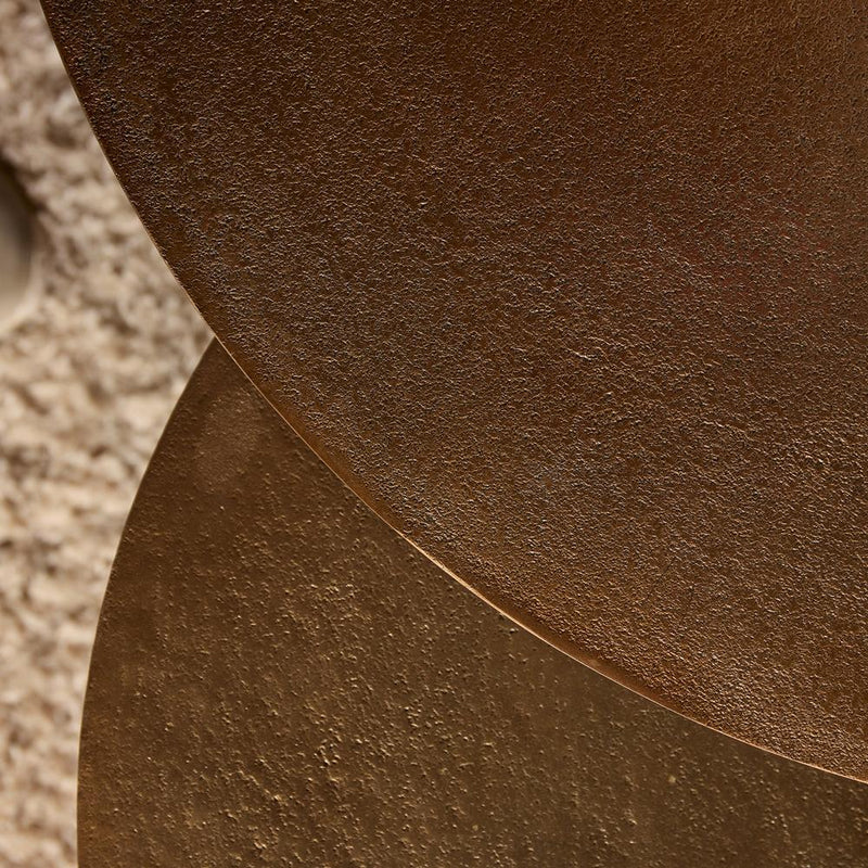 Salontafel Luna Goud Aluminium 75 cm 75x75x45 cm-Salontafels-Starfurn
