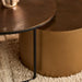 Salontafel Luna Goud Aluminium 75 cm-Salontafels-Starfurn