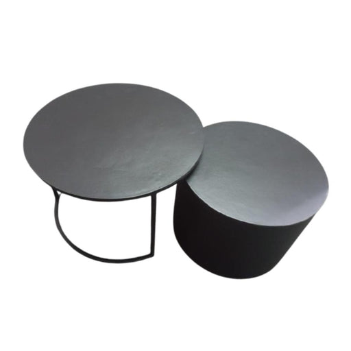 Salontafel Luna Zwart Aluminium 75 cm-Salontafels-Starfurn