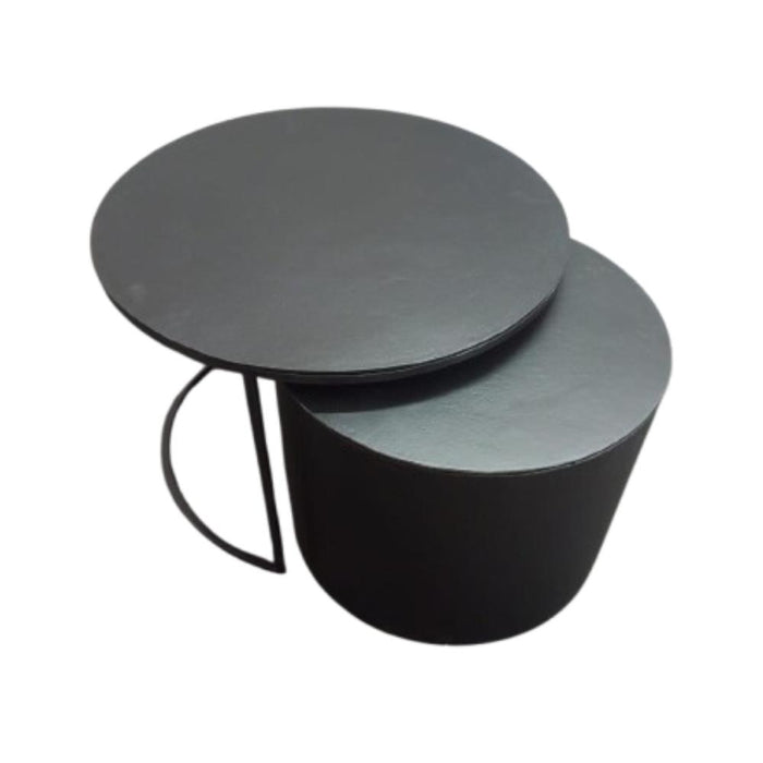 Salontafel Luna Zwart Aluminium 75 cm-Salontafels-Starfurn