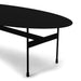 Salontafel MIRA OVAL Staal Zwart 120x39x35cm Spinder Design-Salontafels-Spinder
