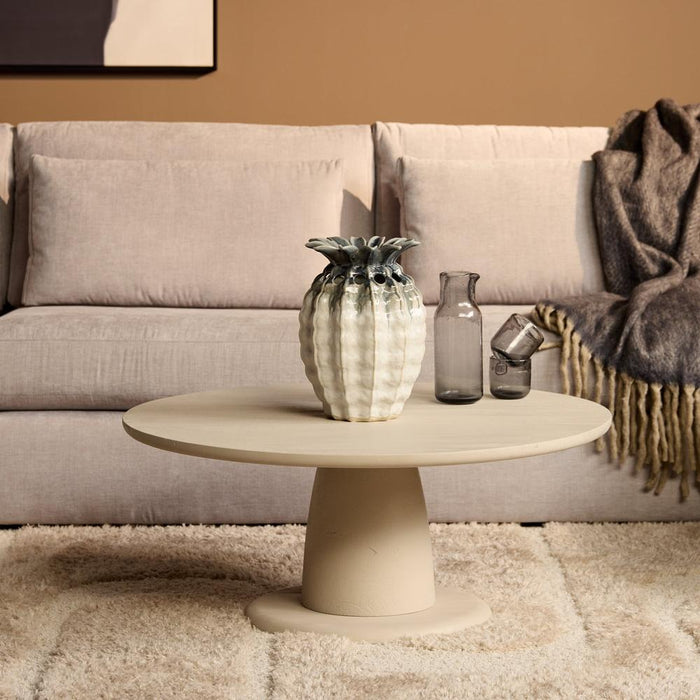Salontafel Mabel Zand Mangohout 90 cm-Salontafels-Starfurn