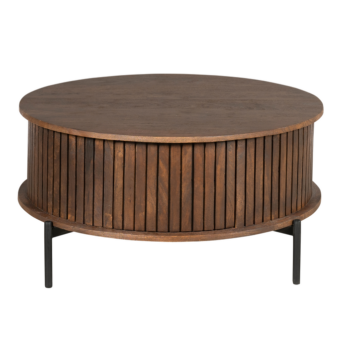 Salontafel Madison Bruin 80 cm Rond 80x80x40 cm-Salontafels-Starfurn