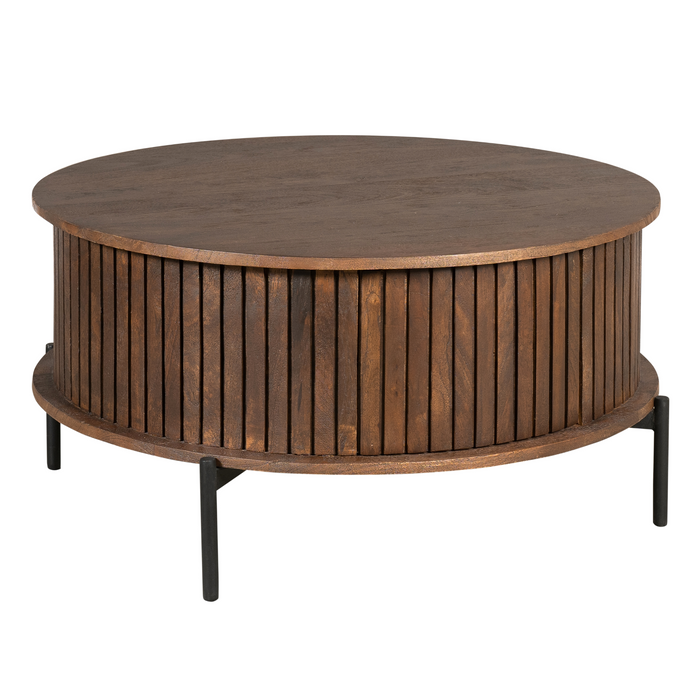 Salontafel Madison Bruin 80 cm Rond 80x80x40 cm-Salontafels-Starfurn