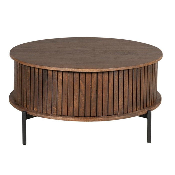 Salontafel Madison Bruin - 80 cm - Rond-Salontafels-Starfurn