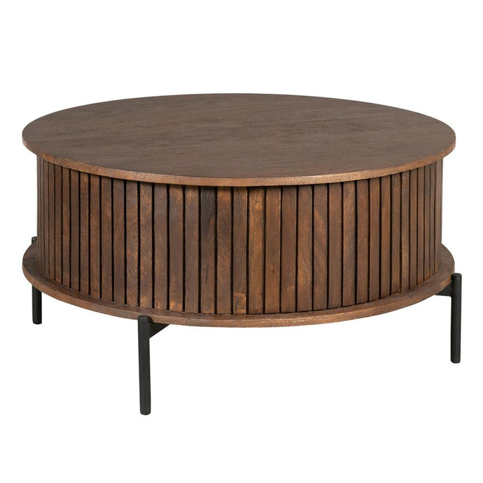 Salontafel Madison Bruin - 80 cm - Rond-Salontafels-Starfurn