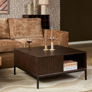 Salontafel Madison Bruin 80 cm Vierkant 80x80x40 cm-Salontafels-Starfurn