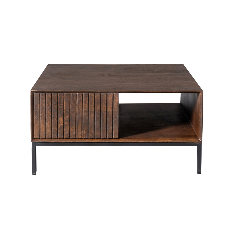 Salontafel Madison Bruin 80 cm Vierkant 80x80x40 cm-Salontafels-Starfurn