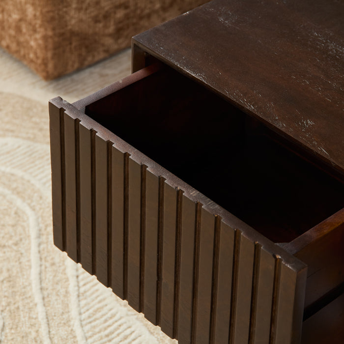 Salontafel Madison Bruin - 80 cm - Vierkant-Salontafels-Starfurn