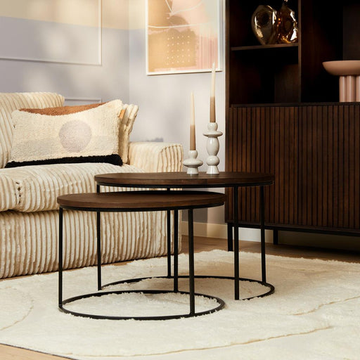 Salontafel Madison Bruin Bruin Mangohout 70 cm-Salontafels-Starfurn