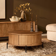 Salontafel Madison Naturel 80 cm Rond 80x80x40 cm-Salontafels-Starfurn