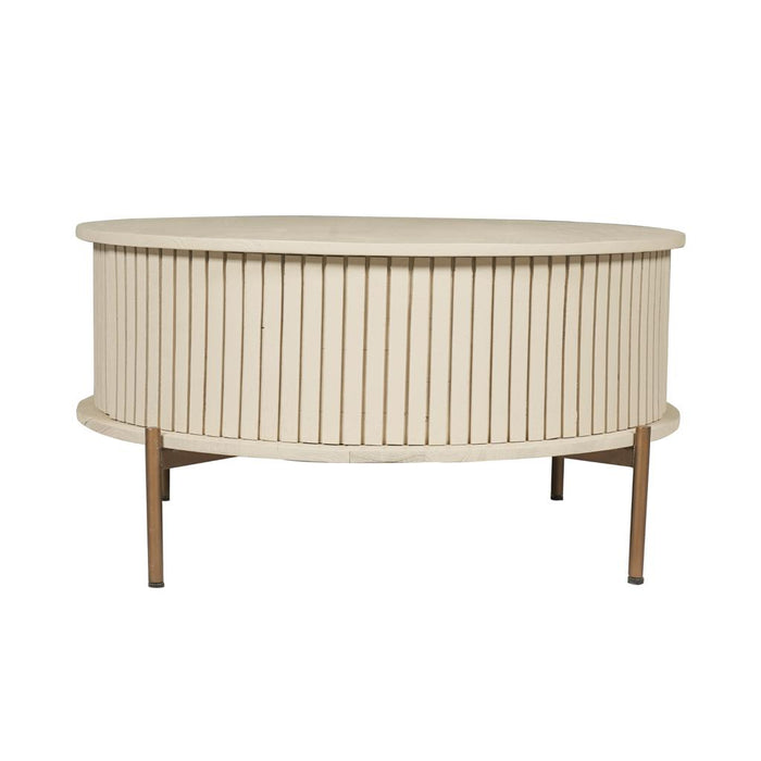 Salontafel Madison Zand - 80 cm - Rond-Salontafels-Starfurn